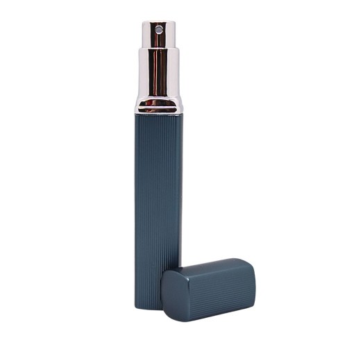 Recipient cosmetic cu pulverizator tip spray DROPY®, pentru uleiuri esentiale sau parfumuri, 12 ml Square albastru