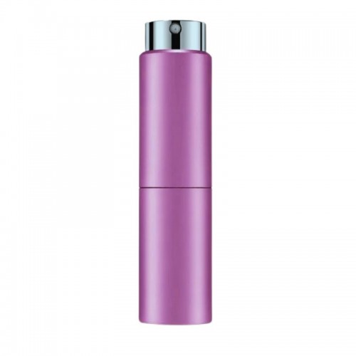 Recipient cosmetic cu pulverizator tip spray DROPY®, pentru uleiuri esentiale sau parfumuri, 5 ml mecanism Twist mov