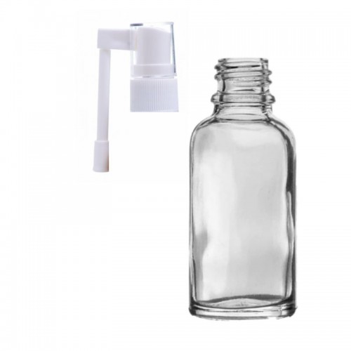 Sticla cu mecanism spray pentru gat 20 ml transparenta
