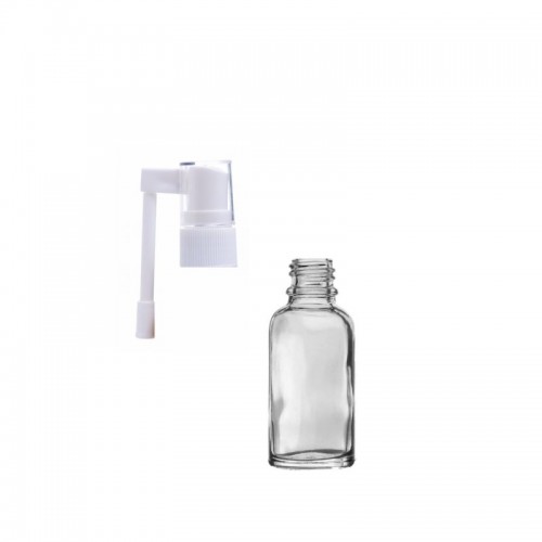 Sticla cu mecanism spray pentru gat 20 ml transparenta