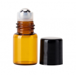 Set 5 recipiente cosmetice sticlute roll-on 3 ml DROPY®, pentru uleiuri esentiale, tincturi, parfumuri, maro Set 5 recipiente cosmetice sticlute roll-on 3 ml DROPY®, pentru uleiuri esentiale, tincturi, parfumuri, maro