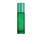Set 20 recipiente cosmetice sticlute roll-on 10 ml DROPY®, inclus desfacator si palnie, pentru uleiuri esentiale, parfumuri, sticla groasa matuita verde