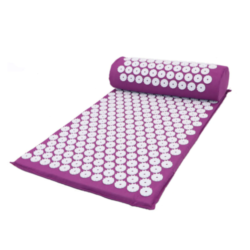 Set saltea si perna acupunctura DROPY® pentru ameliorarea ameliorarea durerilor de spate, gat si a punctelor de presiune, relaxare musculara, 