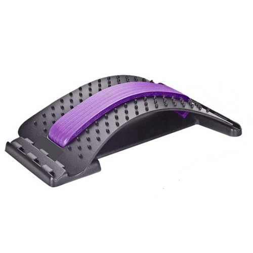 Dispozitiv de relaxare a spatelui cu model curba spinala, suport lombar pentru scaun masina sau birou, reglabil, negru 