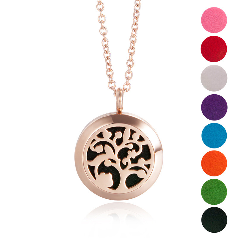 Medalion aromaterapie uleiuri esentiale Tree of Life 28 mm