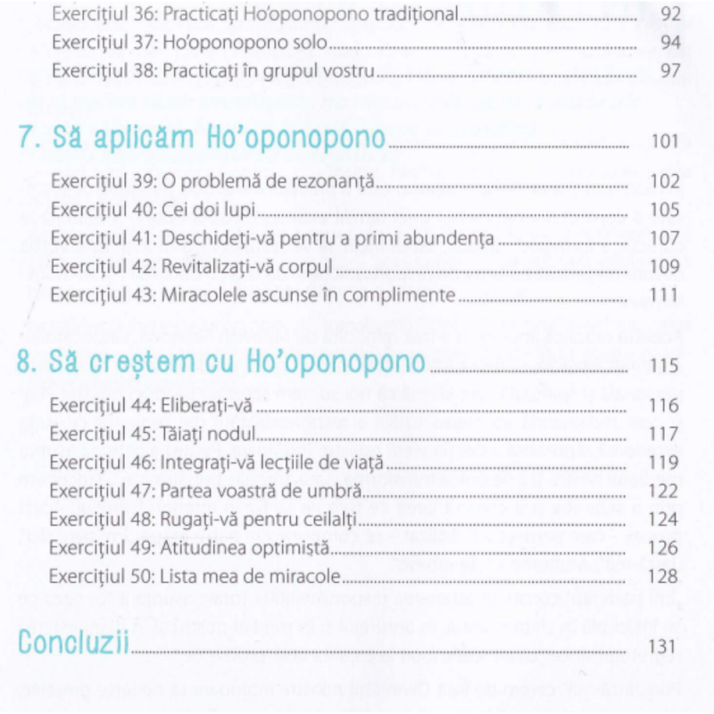 50 de exercitii Hooponopono - in lb.romana -Virgile Stanislas Martin