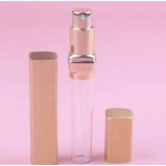Recipient cosmetic cu pulverizator tip spray DROPY®, pentru uleiuri esentiale sau parfumuri, 12 ml Square rosu