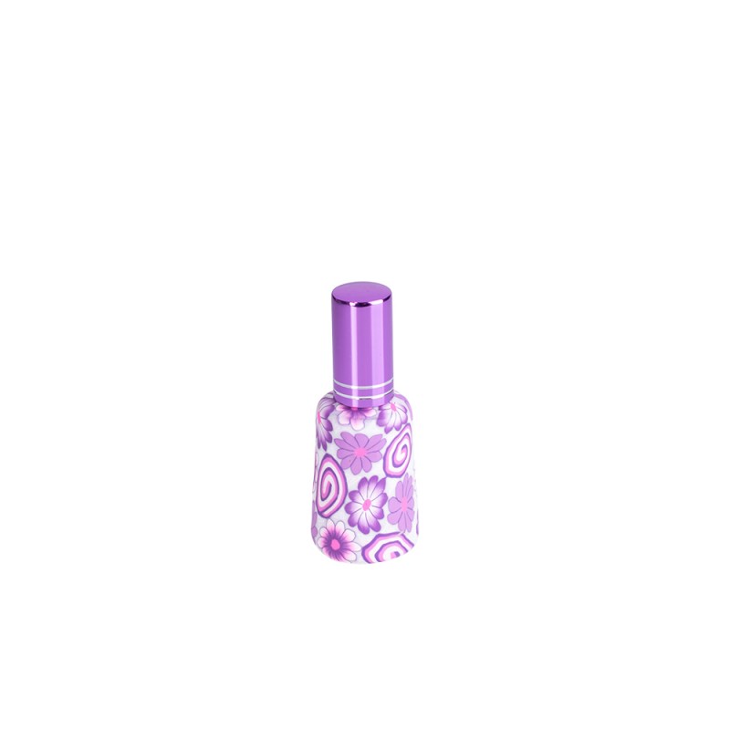Set 3 recipientte cosmetice cu pulverizator tip spray DROPY®, pentru uleiuri esentiale sau parfumuri, 12-15 ml model floral