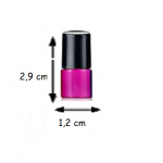 Set 5 recipiente cosmetice sticlute roll-on 2 ml DROPY®, pentru uleiuri esentiale, tincturi, parfumuri, roz