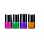Set 5 recipiente cosmetice sticlute roll-on 1 ml DROPY®, pentru uleiuri esentiale, tincturi, parfumuri, roz