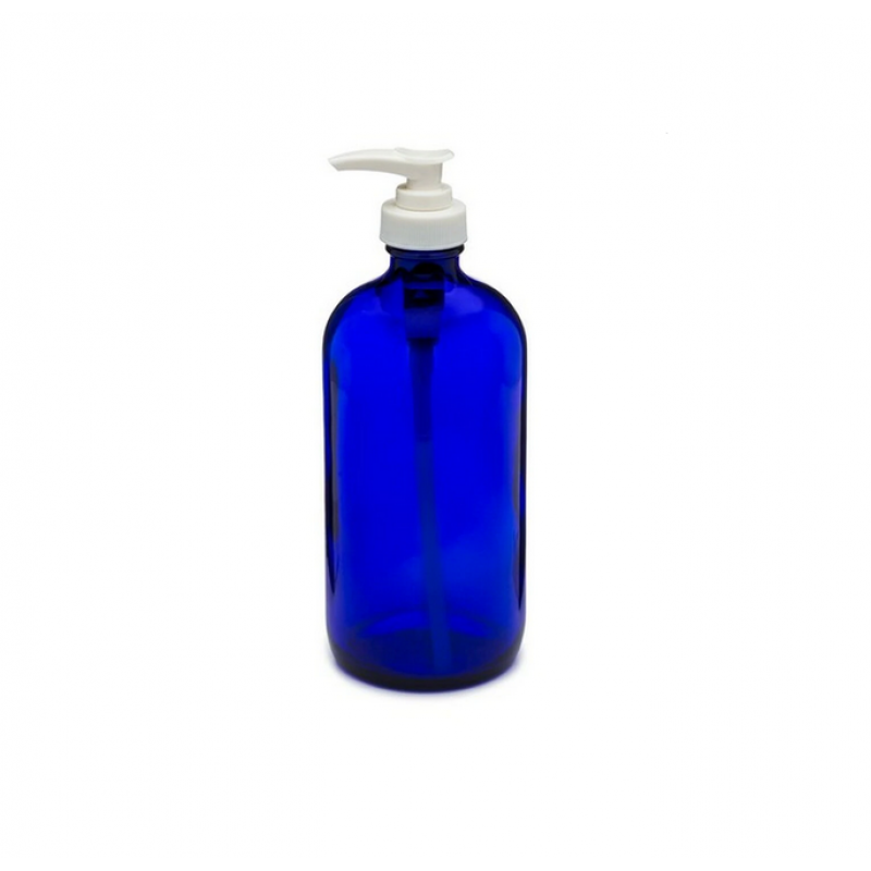Sticla cu pompa dozatoare 250 ml albastra