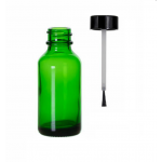Sticla cu capac tip pensula 20 ml verde