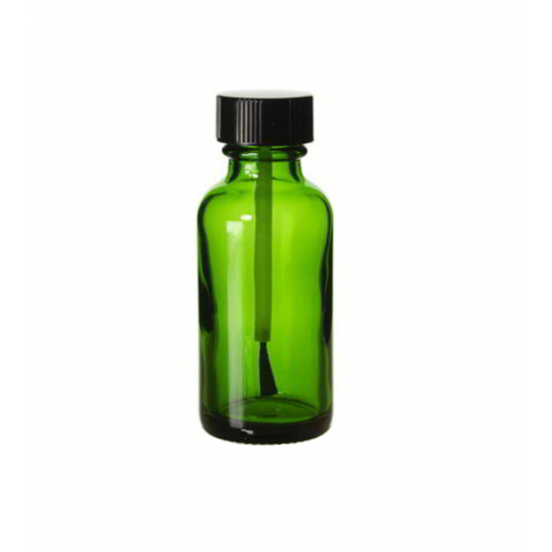 Sticla cu capac tip pensula 5 ml verde