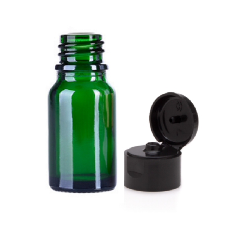 Sticla cu capac tip flip top 15 ml verde