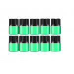 Set 10 sticlute cu picurator si capac dubla inchidere 2 ml verde