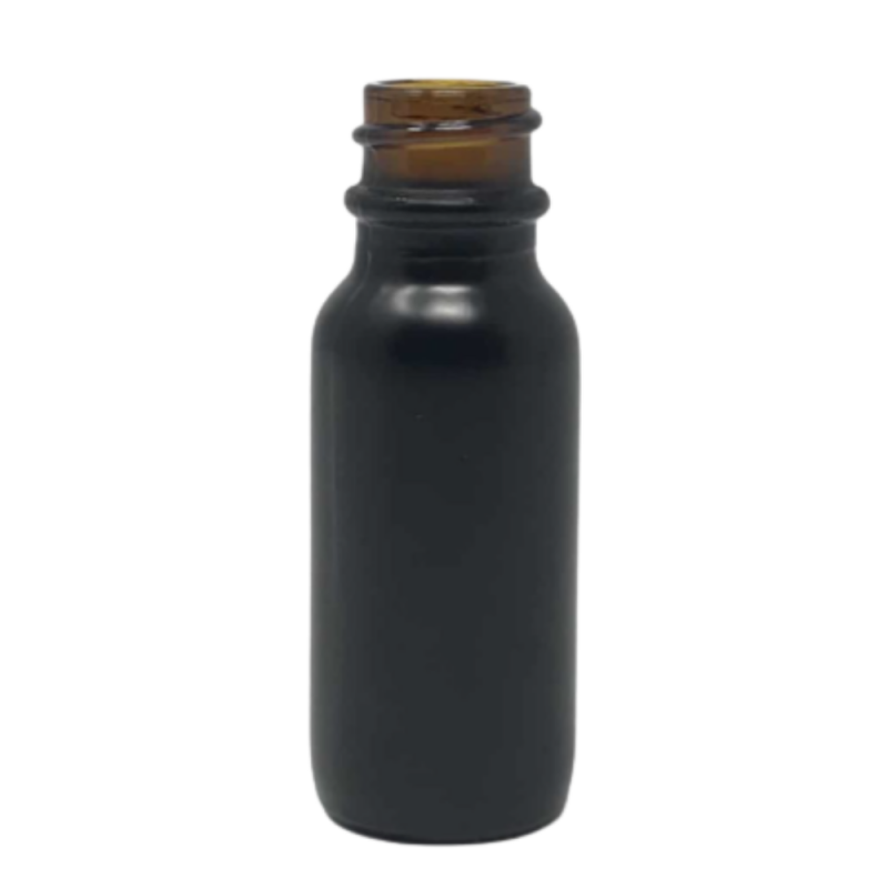 Recipient cosmetic din sticla groasa cu pipeta din sticla pentru uleiuri esentiale, blenduri, serumuri, DROPY® 30 ml, Black Edition